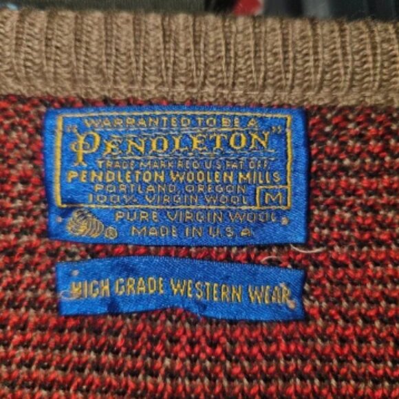 Pendleton Western Wool Sweater Aztec Southwestern Knit Pullover pendleton - Picture 5 of 5